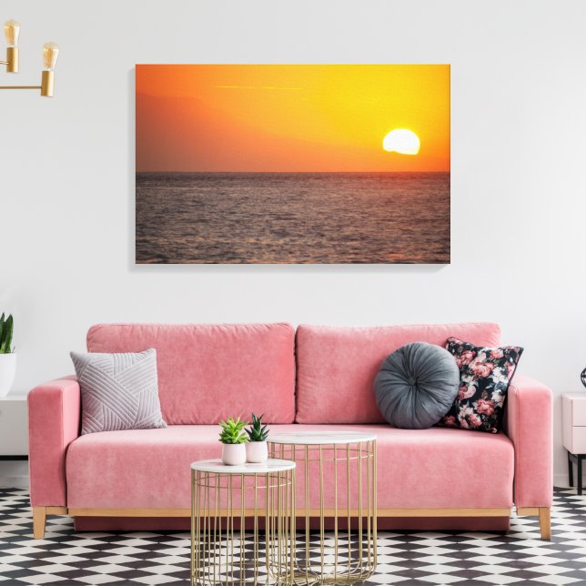 Bali Sunset at Nusa Penida – Canvas Art Print (Insitu(LivingRoom))