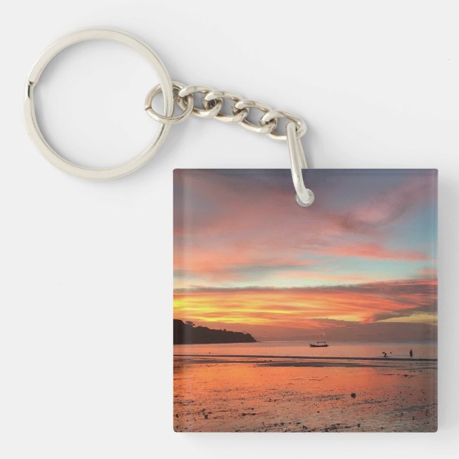 Bali Sunset  Keychain (Front)