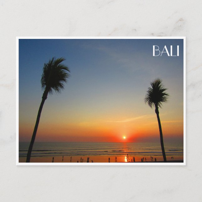 bali sunset postcard (Front)