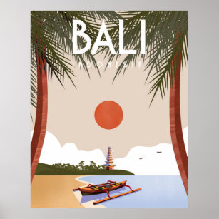 BALI INDONESIA A3 vintage retro travel & railways posters art print #3
