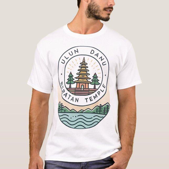 Bali Ulun Danu Beratan Temple T-Shirt (Front)
