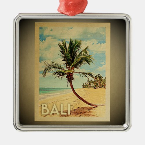 Bali Vintage Travel Ornament Palm Tree