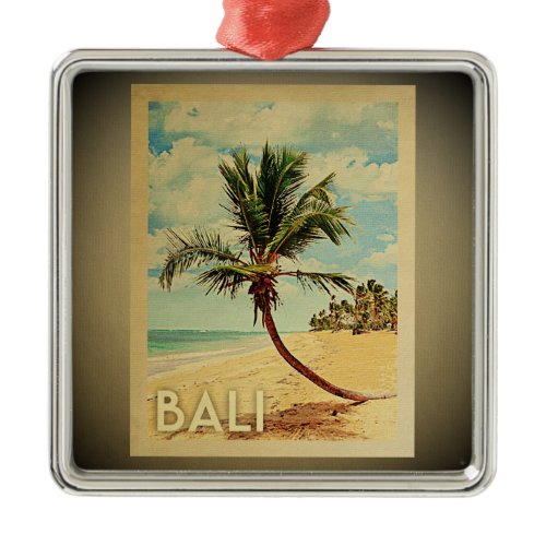 Bali Vintage Travel Ornament Palm Tree