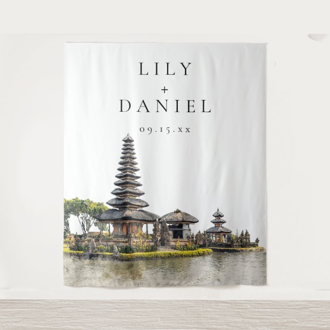Bali Wedding Photo Backdrop (Front)