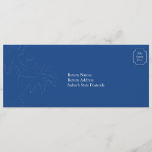 Bali Wedding RSVP Boarding Pass Invitation