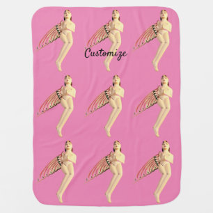 Bali Winged Goddess Thunder_Cove Baby Blanket
