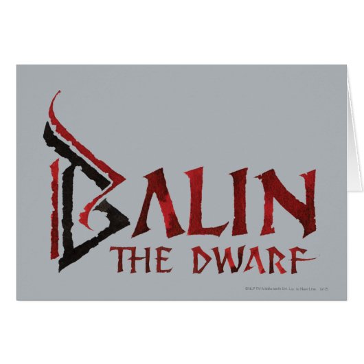 Balin Name Cards (Front Horizontal)