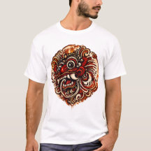 Balinese Barong Illustration T-Shirt