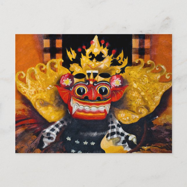 Balinese Barong Postcard (Front)