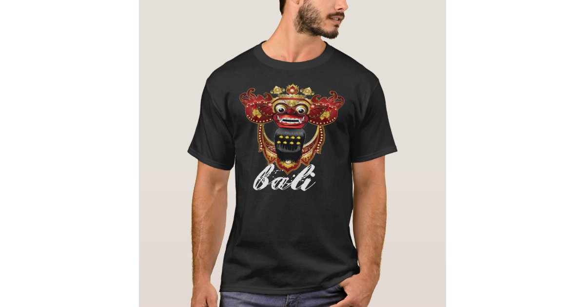 Balinese Barong  T Shirt Bali  Souvenir T Shirt Zazzle com