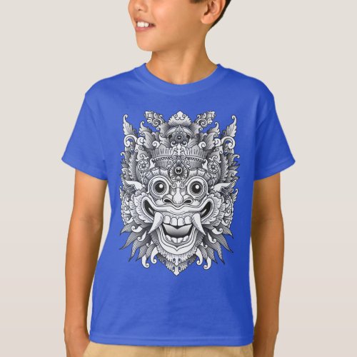 Balinese Barong Traditional Mask T_Shirt