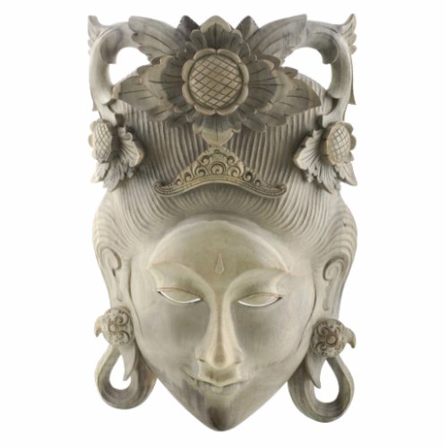 Balinese Carved Mask Sculpture