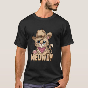 Balinese Cat Meowdy Cowboy Hat Bandana T-Shirt