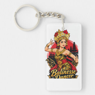 Balinese dancer keychain