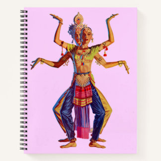 Balinese dancers print notebook