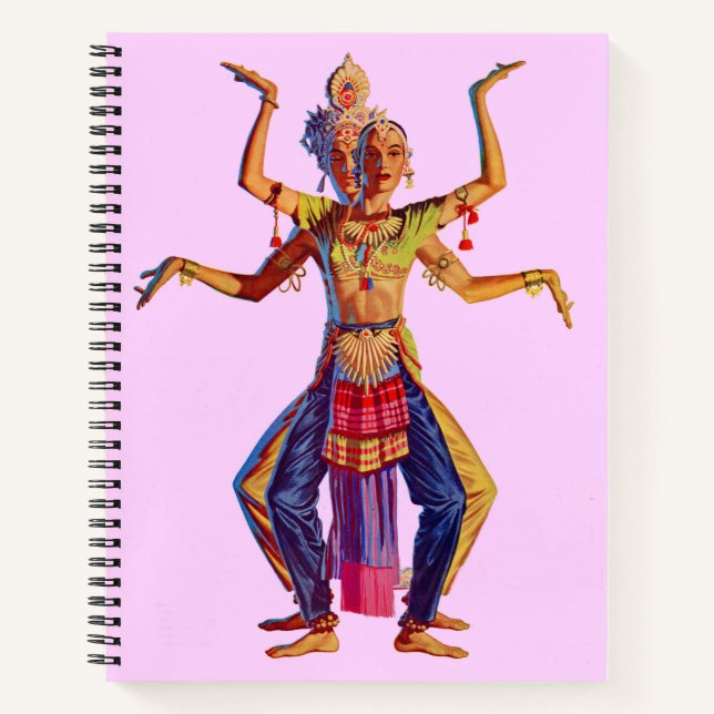 Balinese dancers print notebook (Front)