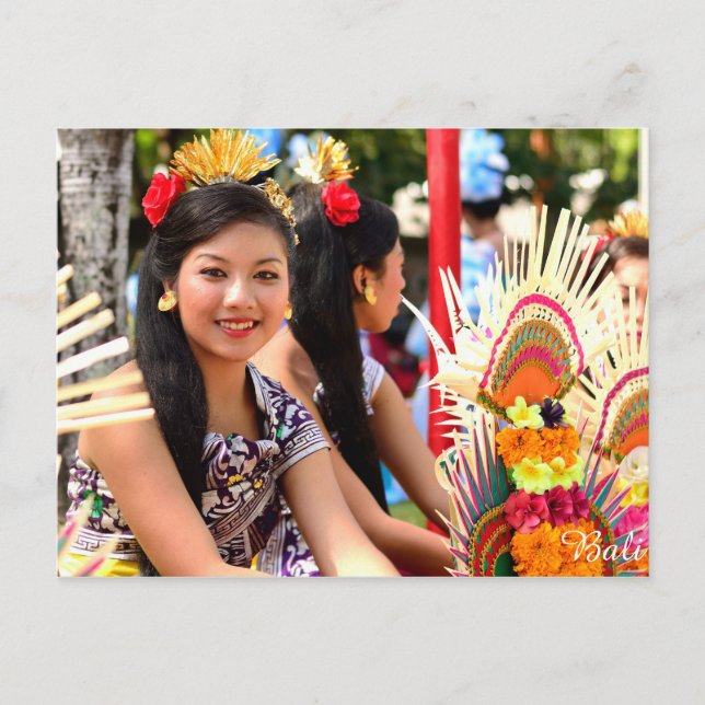 Balinese Girl Postcard (Front)