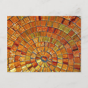 Balinese Glass Tile Art- Brown Postcard