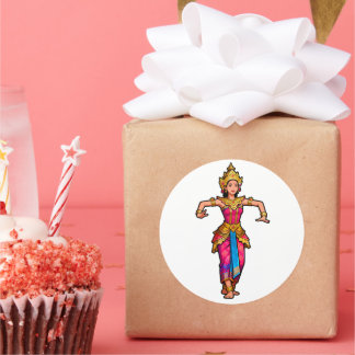 Balinese Legong Dancer Sticker - Vinyl Waterproof 