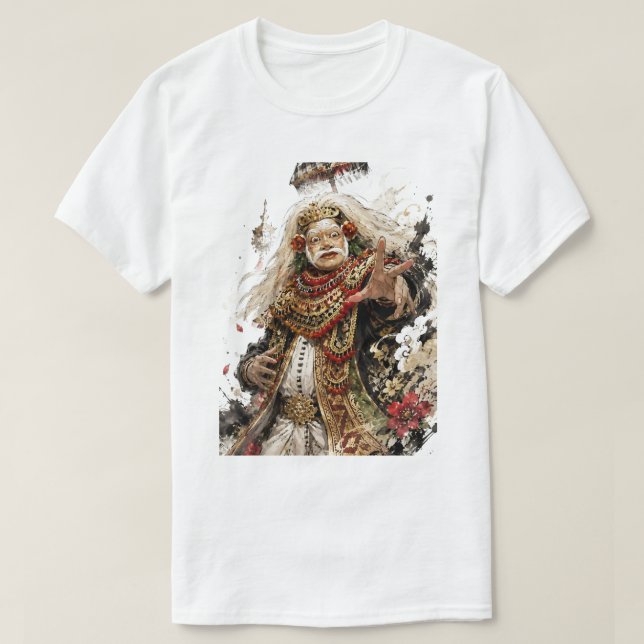 Balinese Topeng Dance T-Shirt (Design Front)