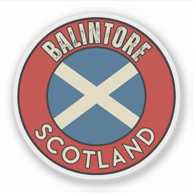 Balintore, Scotland Sticker (Front)