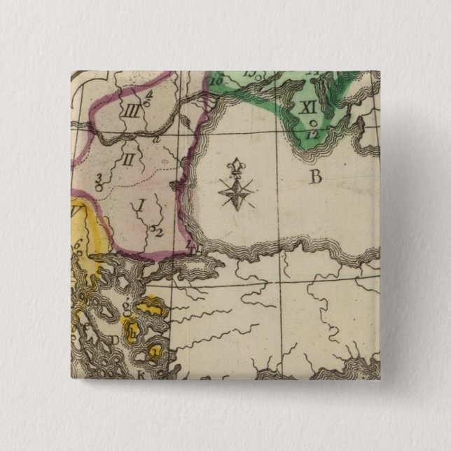 Balkan Peninsula 3 Pinback Button (Front)