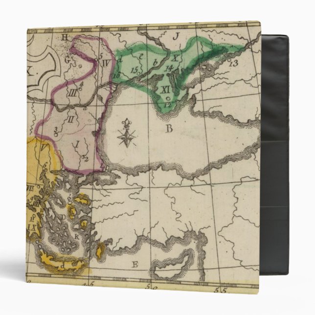 Balkan Peninsula 3 Ring Binder (Front/Inside)