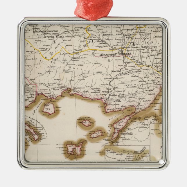 Balkan Peninsula, Turkey, Bulgaria Metal Ornament (Front)