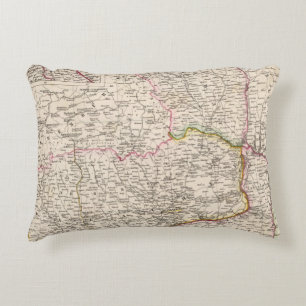 Balkan Peninsula, Turkey, Romania Accent Pillow