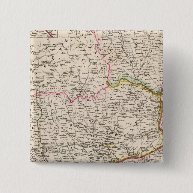 Balkan Peninsula, Turkey, Romania Button (Front)