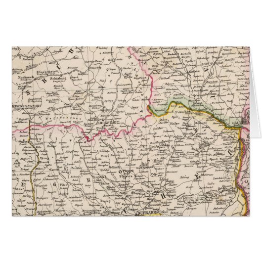 Balkan Peninsula, Turkey, Romania Cards (Front Horizontal)