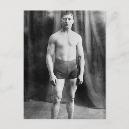 Balkan wrestler Yussif Hussane 1915 Postcard