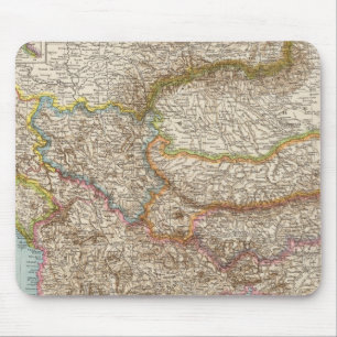 Balkanhalbinsel - Balkan Peninsula Map Mouse Pad