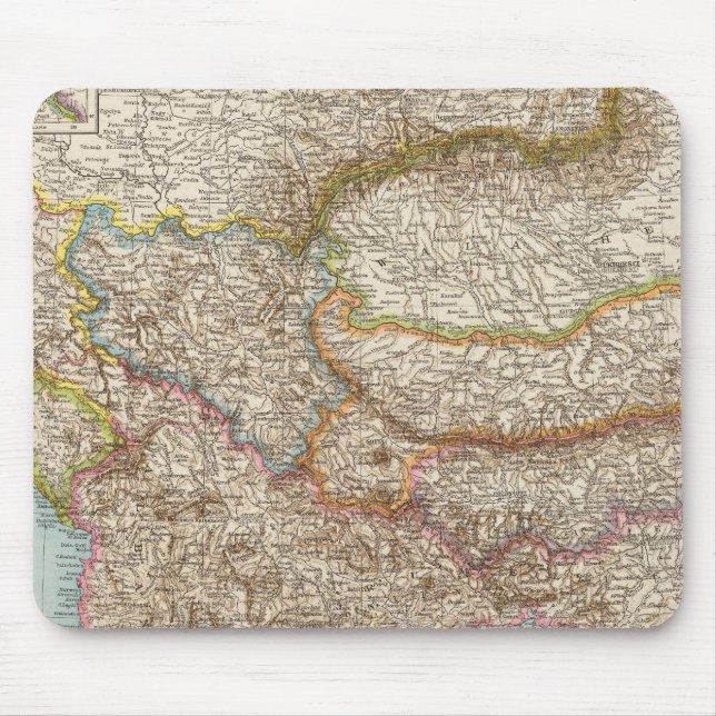 Balkanhalbinsel - Balkan Peninsula Map Mouse Pad (Front)