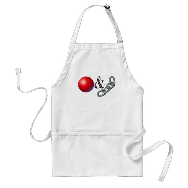 Ball And Chain Adult Apron (Front)