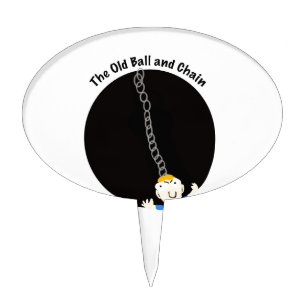 Ball and Chain Cake Topper