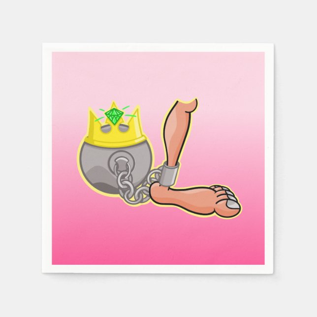 Ball and Chain Paper Napkins (Front)