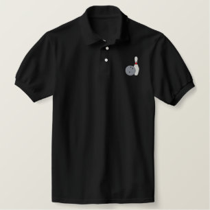 Ball and Pin Embroidered Polo Shirt