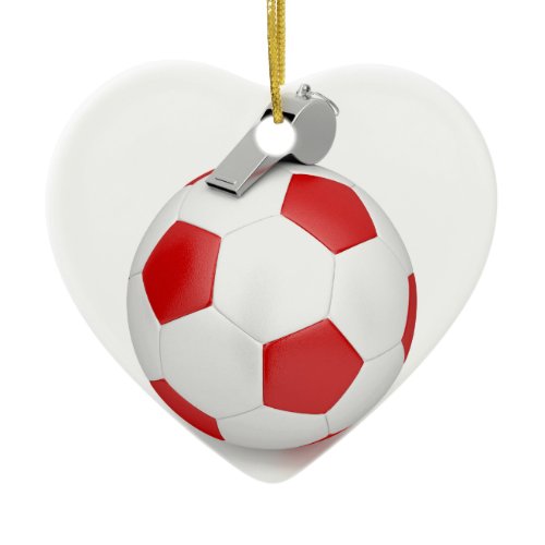 Ball and whistle ceramic ornament