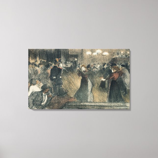 Ball at the Barriere Canvas Print (Front)