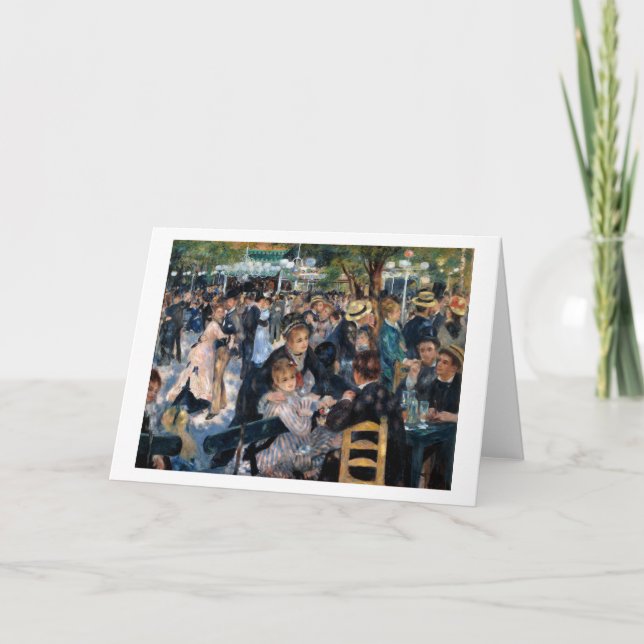 Ball at the Moulin de la Galette, Auguste Renoir Card (Front)