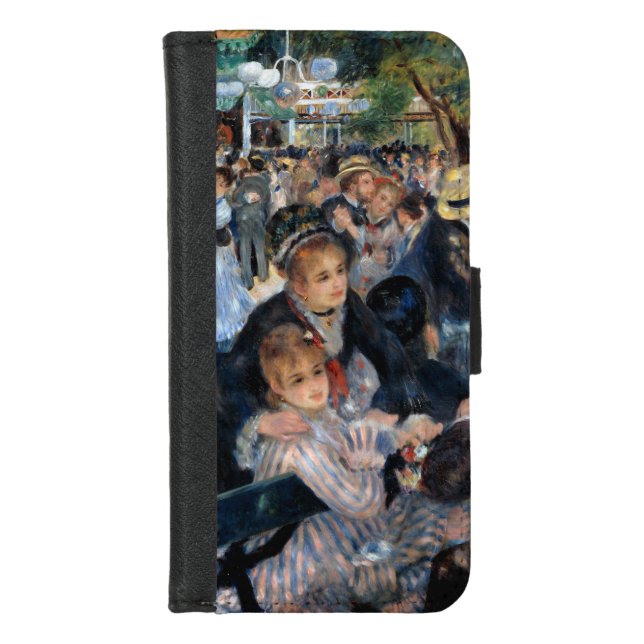 Ball at the Moulin de la Galette, Auguste Renoir iPhone Wallet Case (Front)