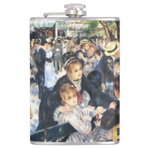 Ball at the Moulin de la Galette Party Renoir    Flask