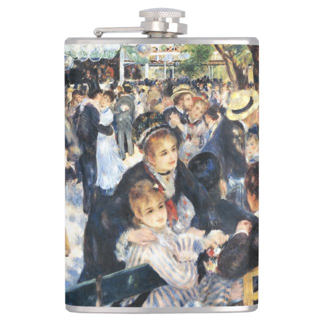 Ball at the Moulin de la Galette Party Renoir    Flask (Front)