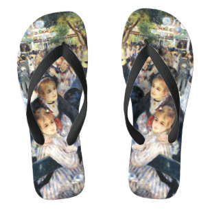 Ball at the Moulin de la Galette Party Renoir Flip Flops