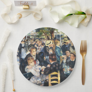 Ball at the Moulin de la Galette Party Renoir Paper Plates