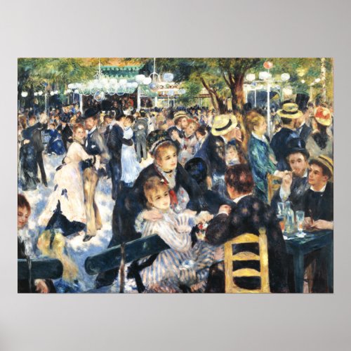 Ball at the Moulin de la Galette Party Renoir    Poster