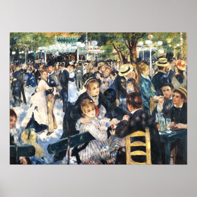 Ball at the Moulin de la Galette Party Renoir    Poster (Front)