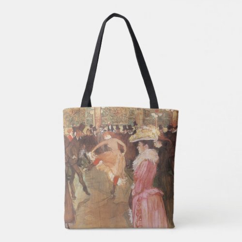 Ball at the Nightclub by Toulouse Lautrec Tote Bag