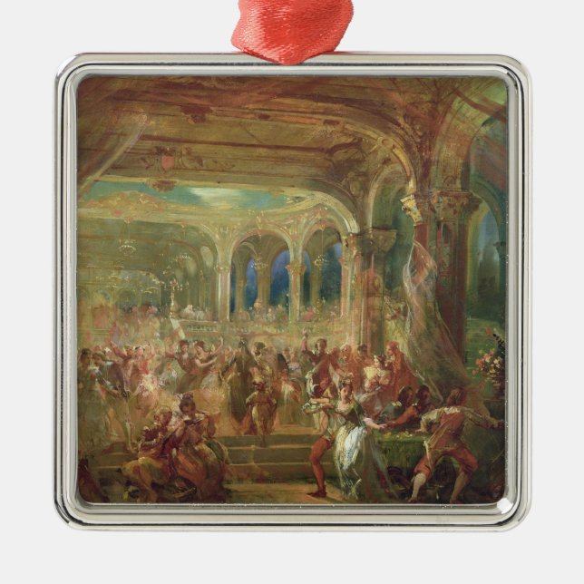 Ball at the Opera de Paris Metal Ornament (Front)